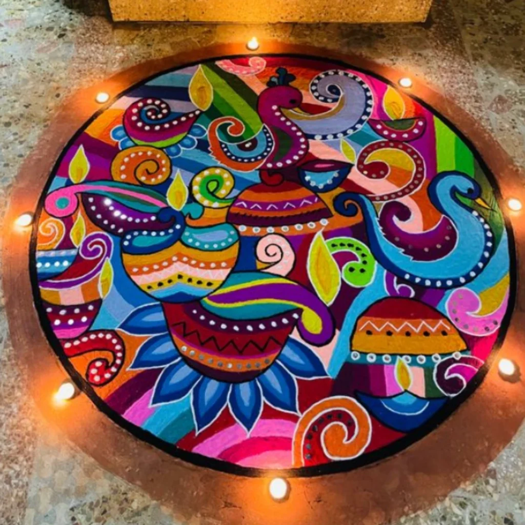 big rangoli design