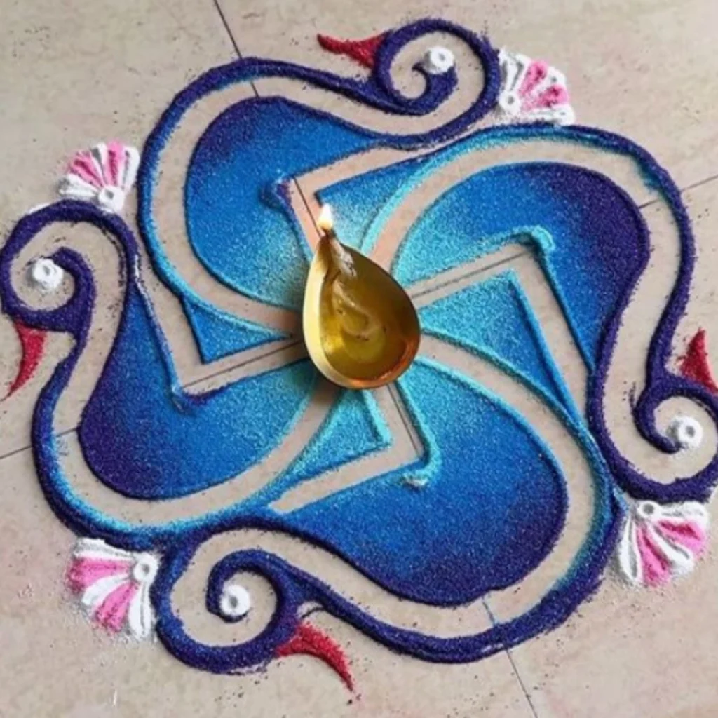 beautiful small rangoli design