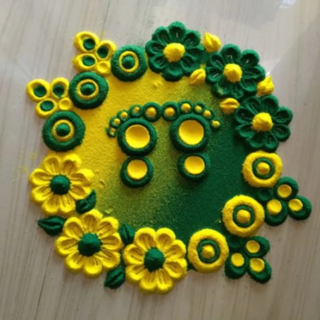 small and easy rangoli design