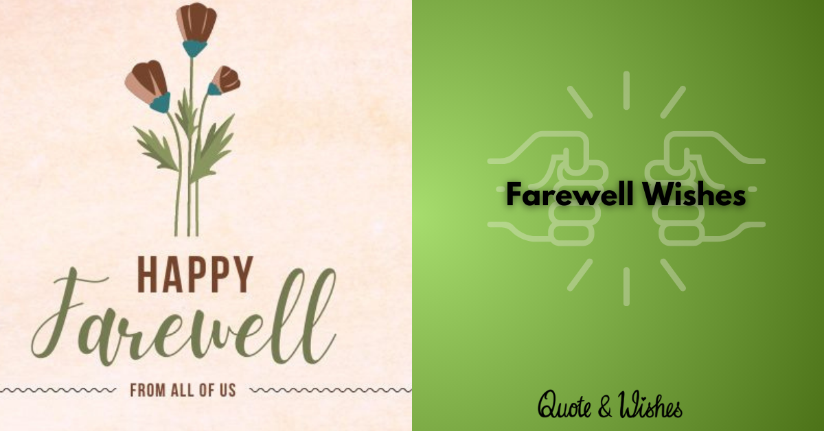 Farewell wishes