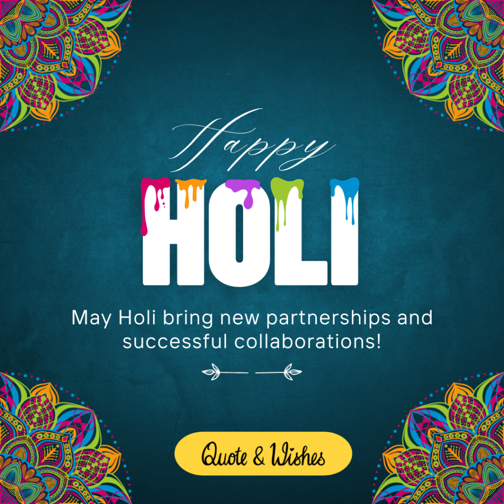 Happy Holi Wishes for Clients