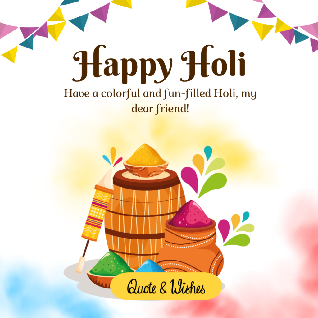 Holi Wishes for Friends