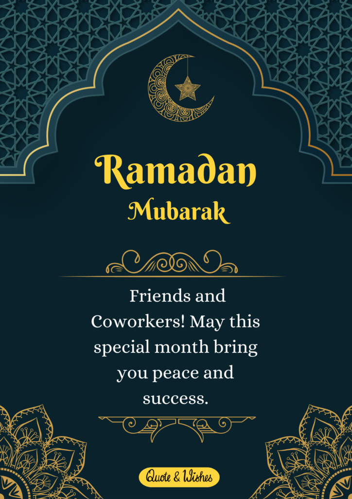 Ramadan Messages for Friends and Colleagues